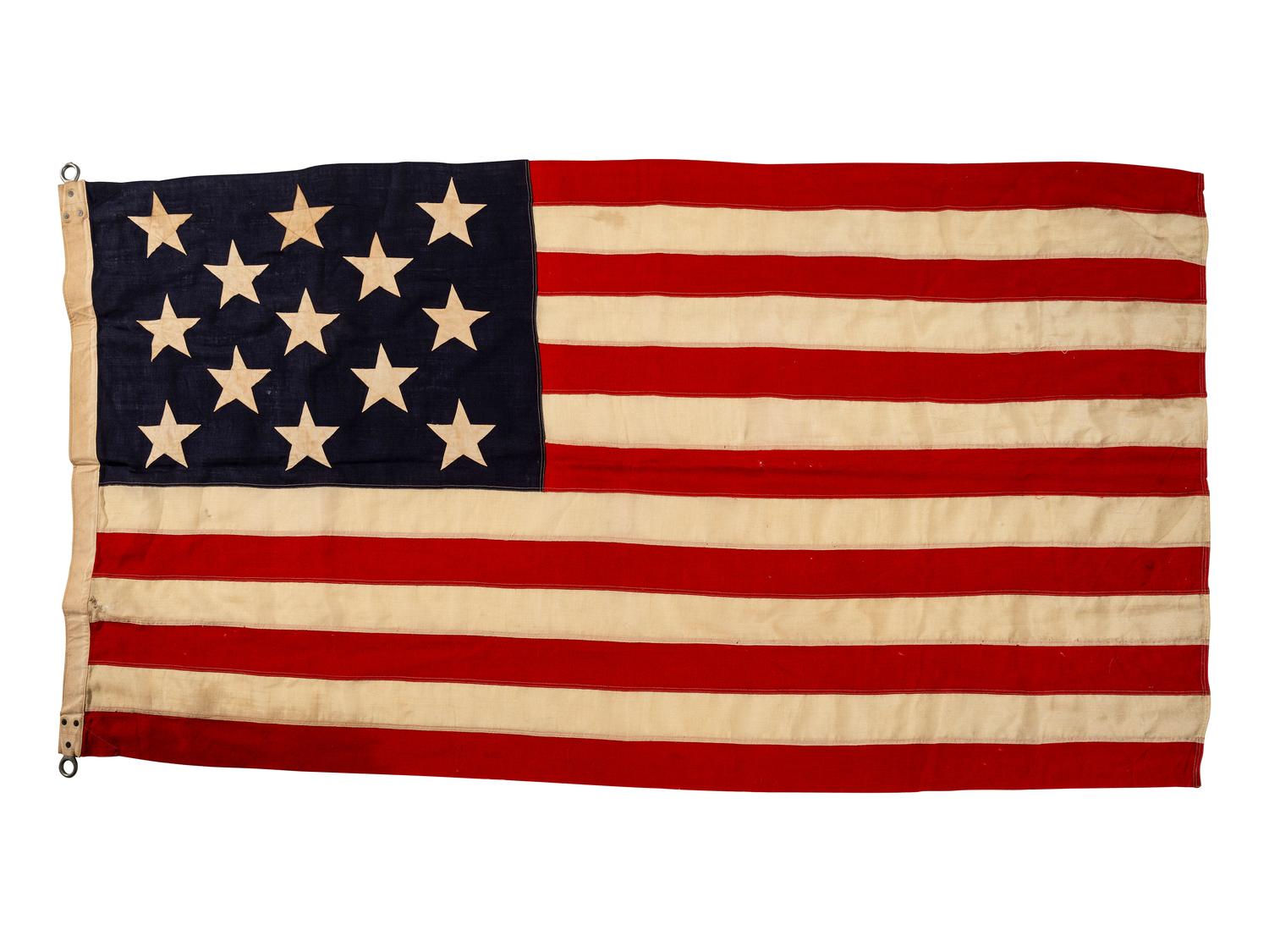 [FLAGS]. 13-star American flag. Ca late 19th-early 20th century.