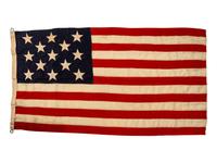 [FLAGS]. 13-star American flag. Ca late 19th-early 20th century.