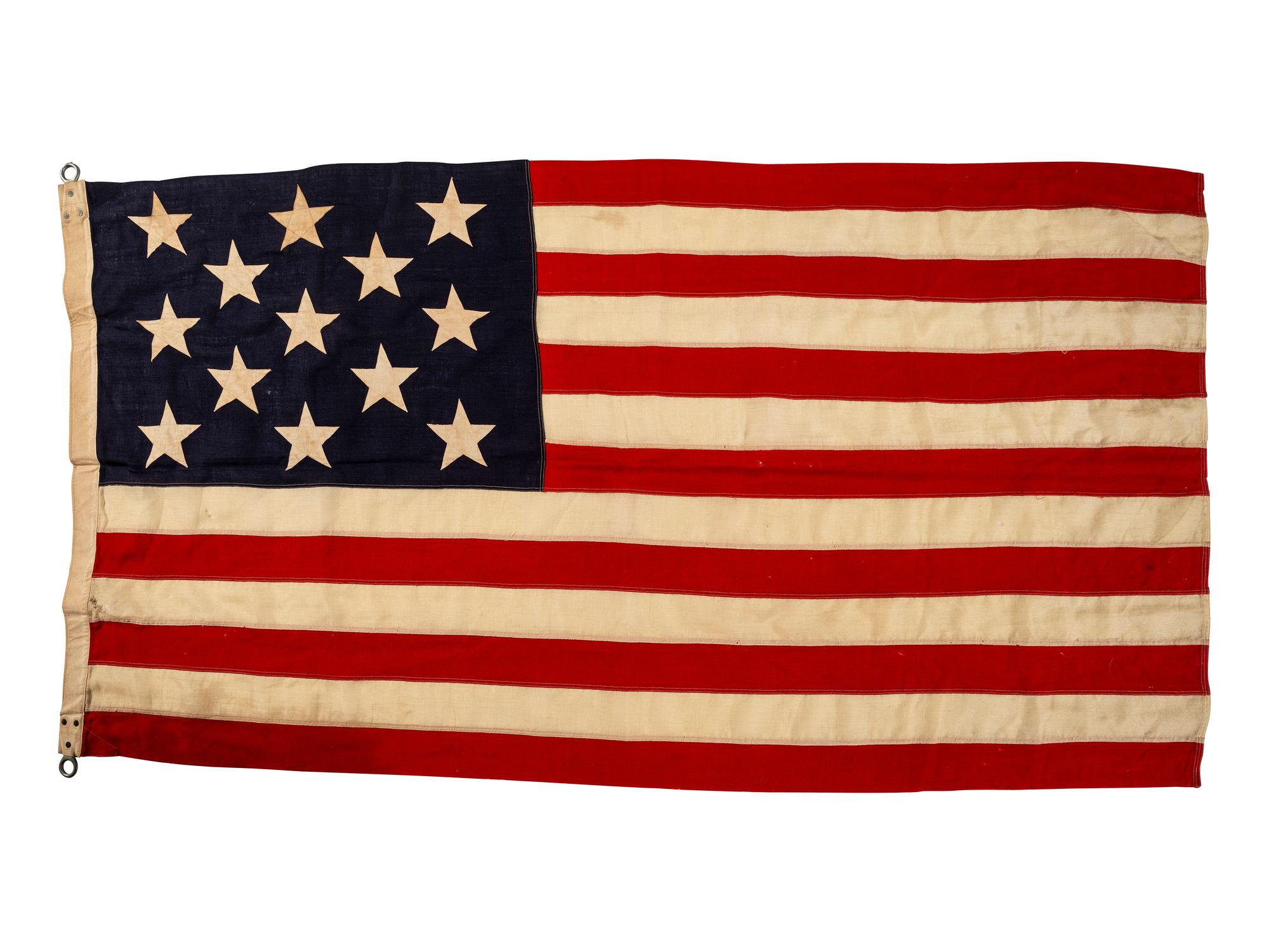 [FLAGS]. 13-star American flag. Ca late 19th-early 20th century.