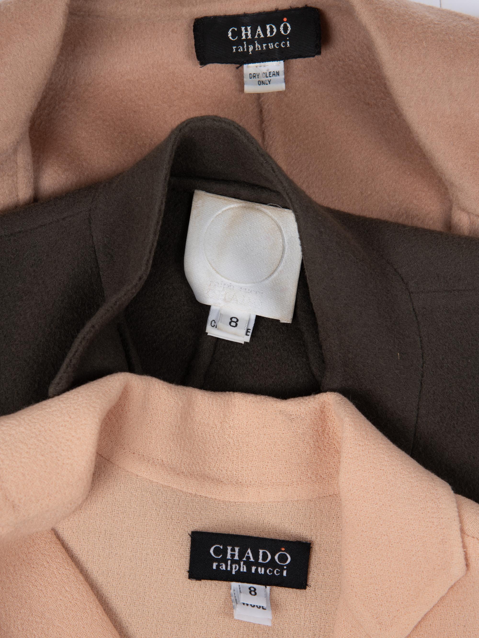Three Chado Ralph Rucci Jackets, 2000-10s