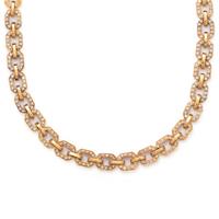 YELLOW GOLD AND DIAMOND NECKLACE