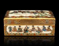A Japanese Satsuma Covered Box