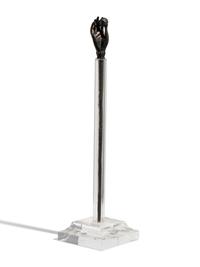 A Roman Silver Stickpin with a Hand and Pomegranate Finial