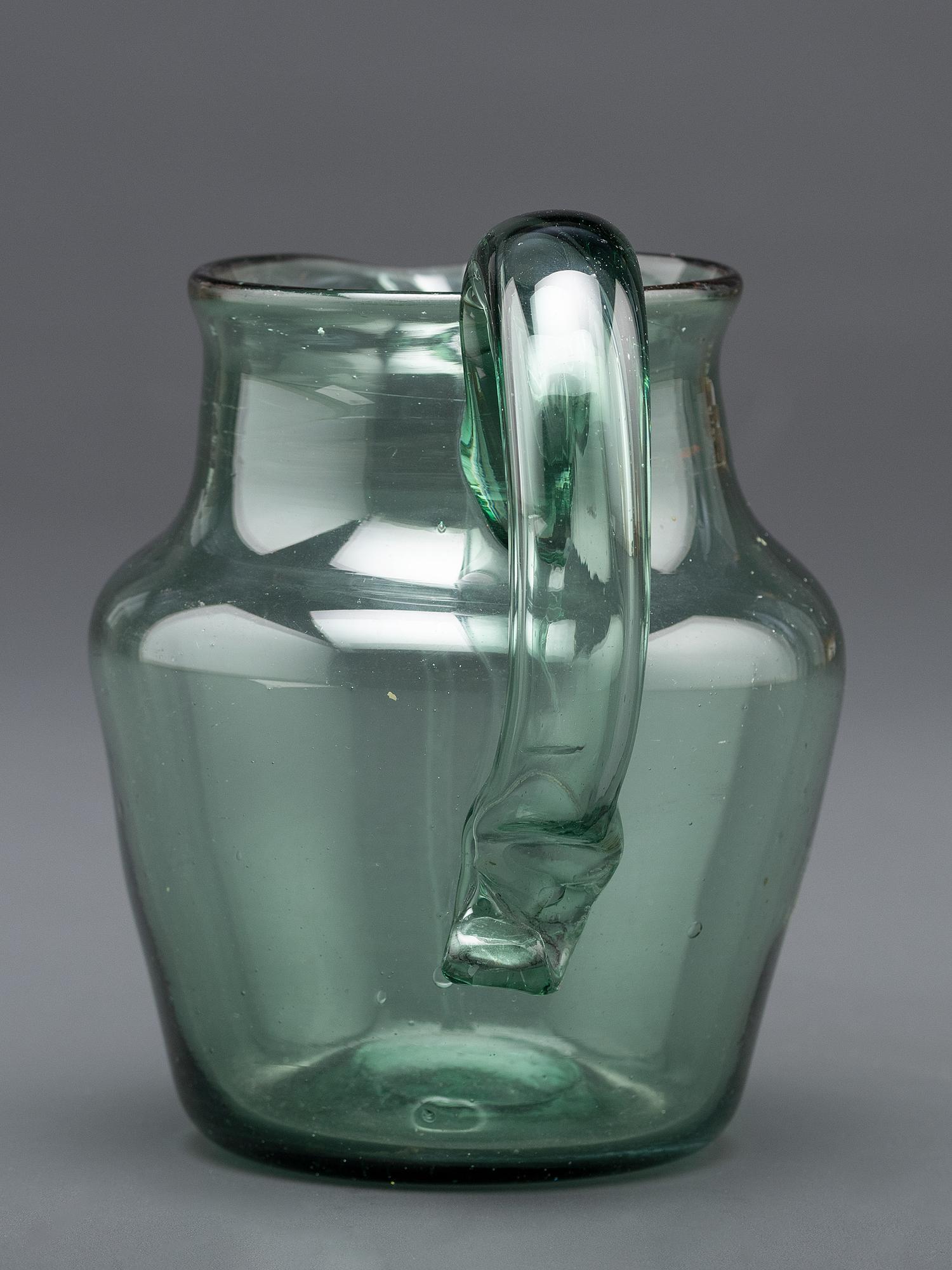 A New York Glass Pitcher in Green