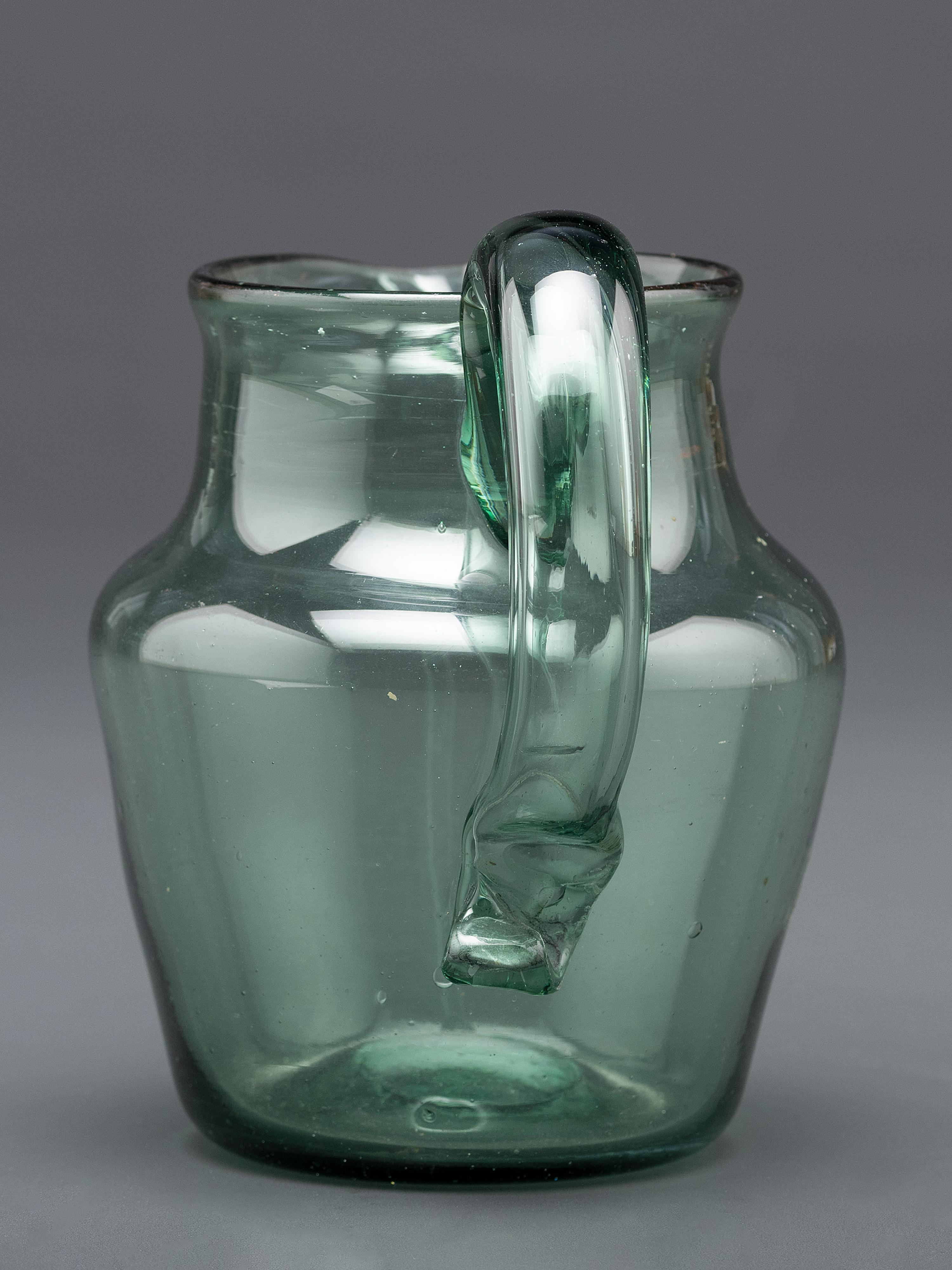A New York Glass Pitcher in Green