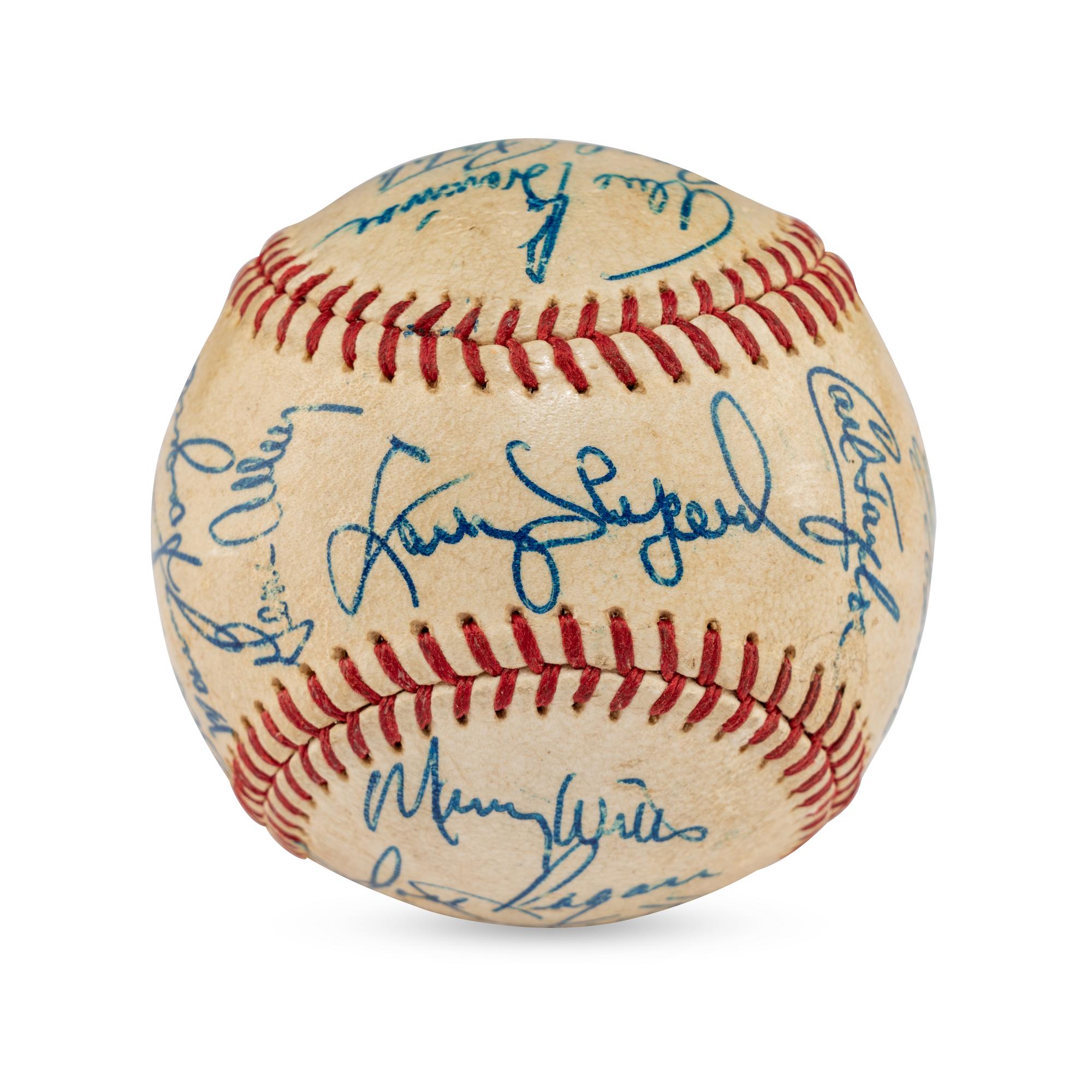 A 1968 Pittsburgh Pirates Team Signed Autograph Baseball Featuring Roberto Clemente (JSA Letter of Authenticity),