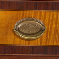 A Federal bowfront inlaid mahogany and tiger maple chest of drawers Probably Portsmouth, NH, circa 1800