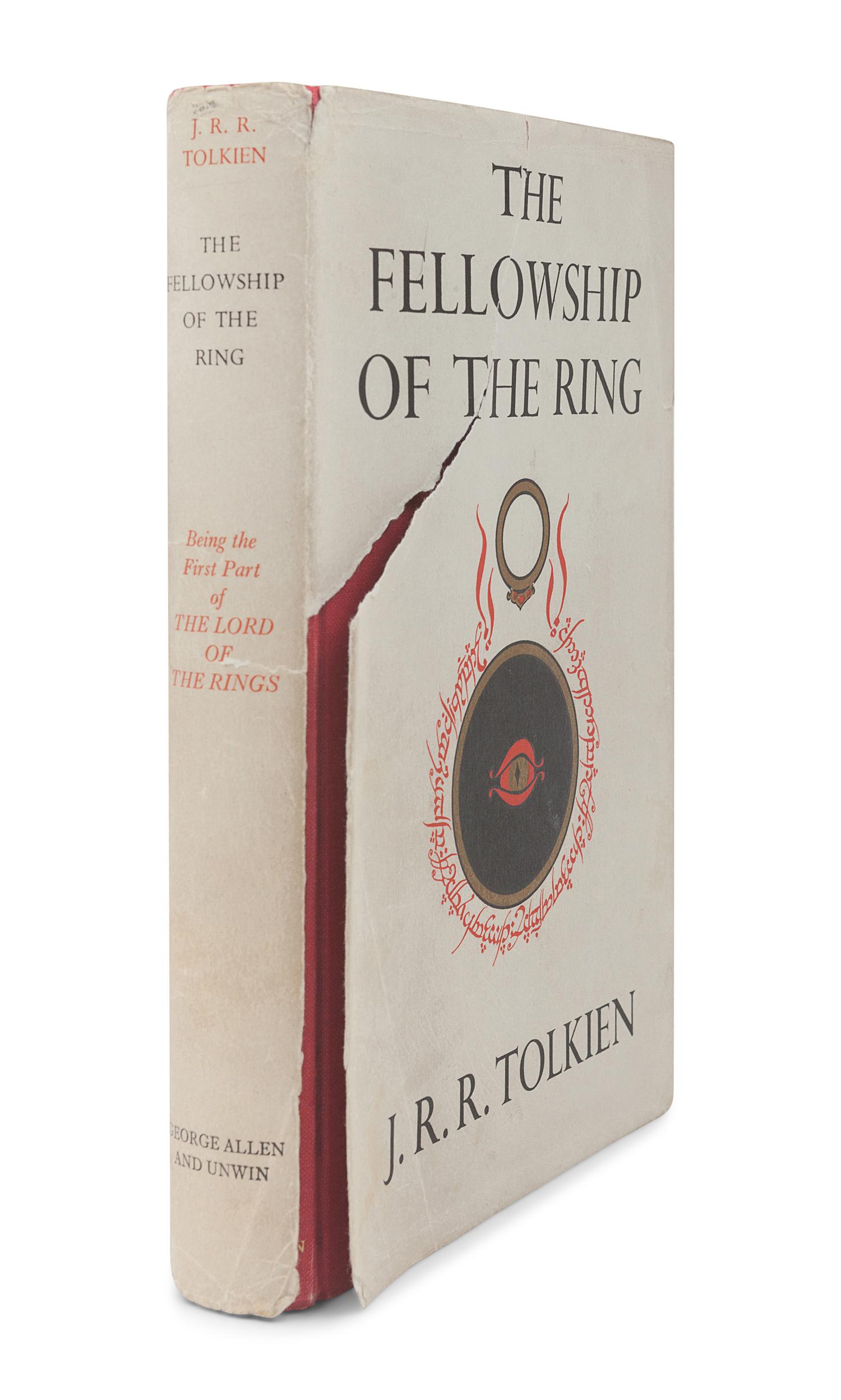 TOLKIEN, John Ronald Reuel (1892-1973). [The Lord of the Rings trilogy:] The Fellowship of the Ring . 1954. -- The Two Towers . 1954. -- The Return of the King . 1955. All London: Allen & Unwin Ltd.