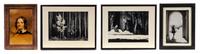 A Group of Four Photographic Prints First 1 9/16 x 2 inches.