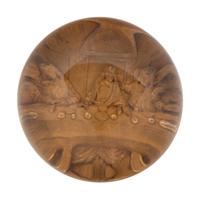 A Pinchbeck Last Supper Intaglio Molded Gold Paperweight