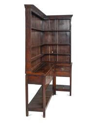 An Unusual English Oak Corner Welsh Dresser