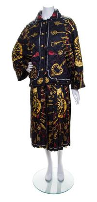An Hermes Reversible Black Jacket Ensemble,