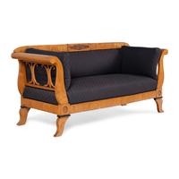 A Biedermeier Fruitwood Sofa