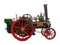 A Painted Metal Percy, Cooke & Codnor Live-Steam Tractor Scale Model