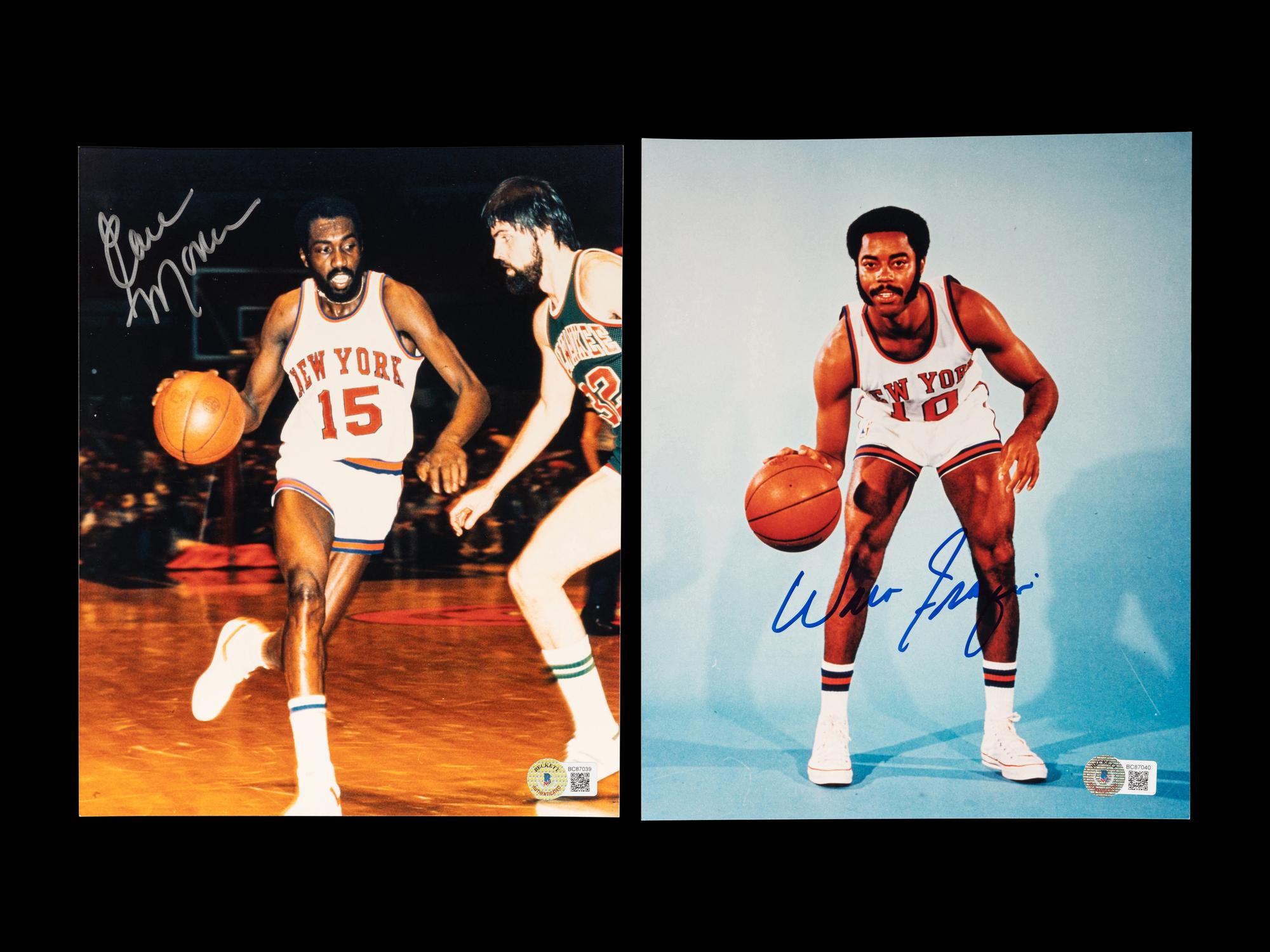 A Group of Basketball Hall of Fame Signed Autograph Items (Beckett Authentication Services Certified),