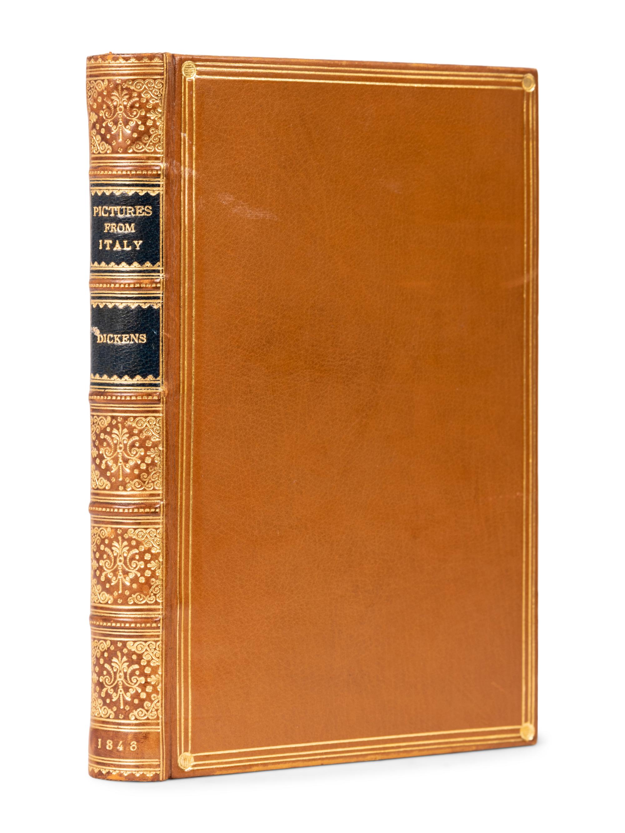 DICKENS, Charles (1812-1870). Pictures from Italy . London: Bradbury & Evans for the author, 1846.