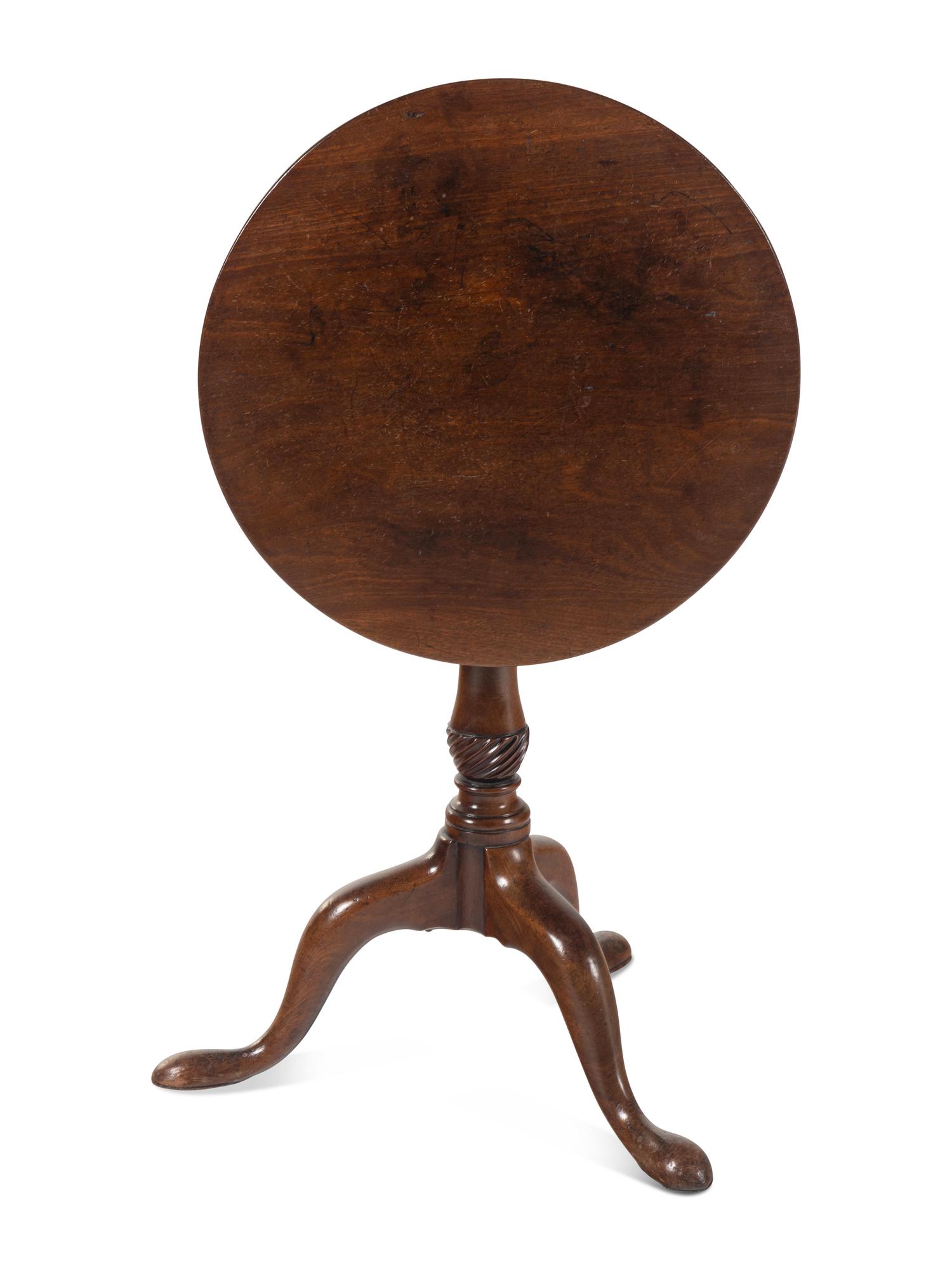 A George III Mahogany Tilt-Top Table