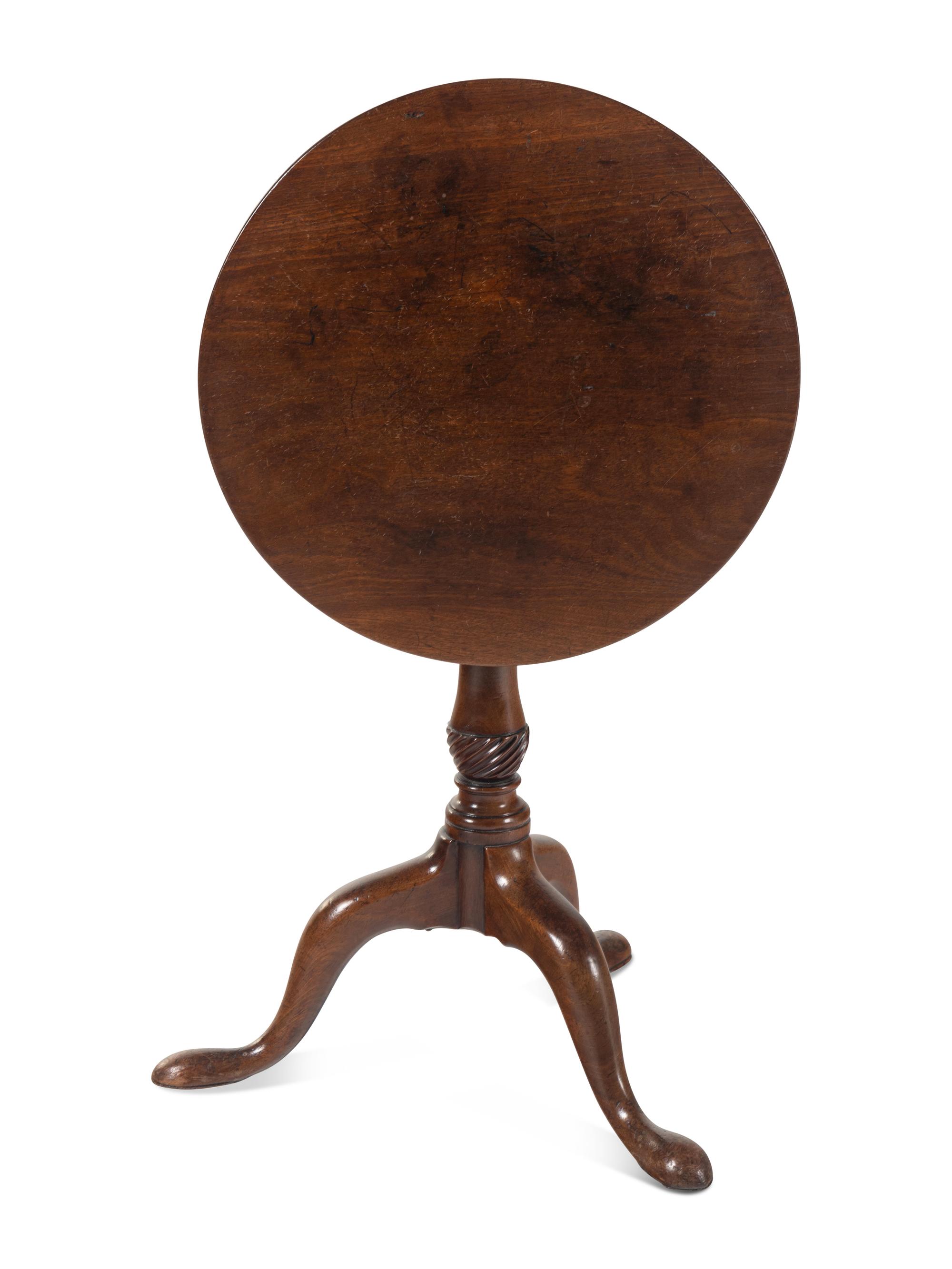 A George III Mahogany Tilt-Top Table
