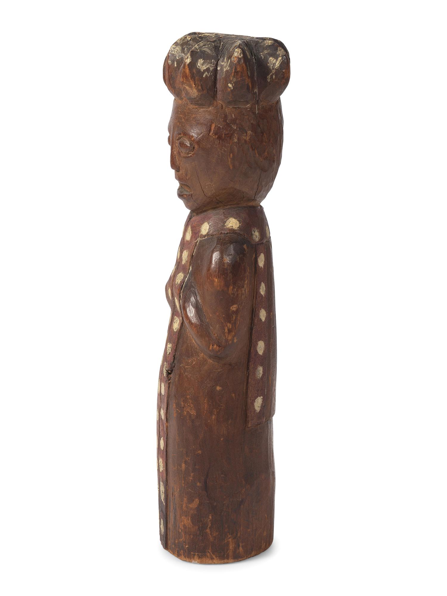 Northwest Coast Carved and Painted Wood Figure