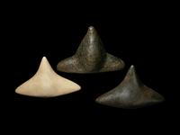Three Taino Stone Trigonolitos