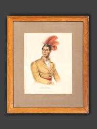 Four Hand-Colored Lithographs by McKenney and Hall