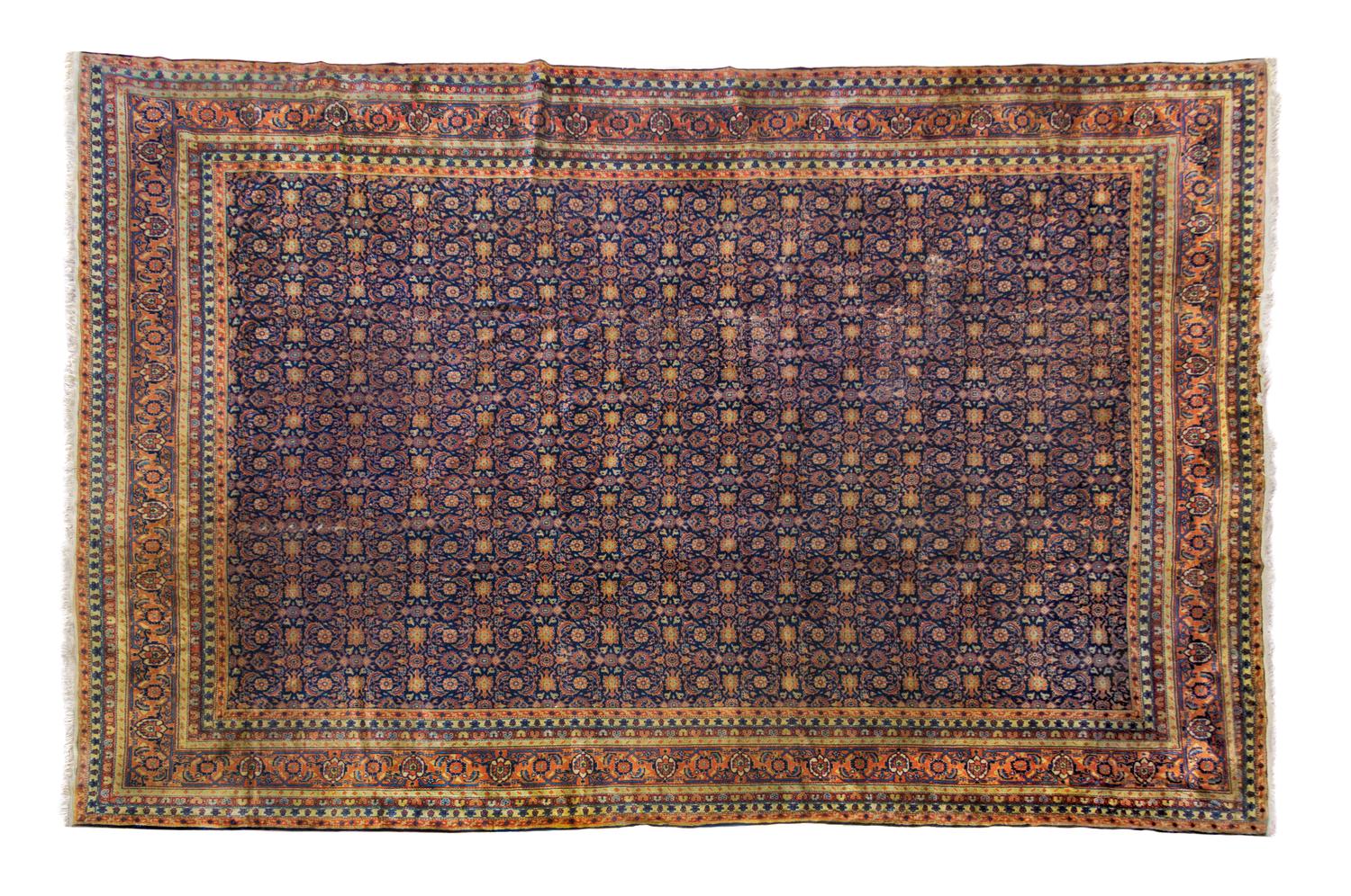 A Bijar Wool Rug 14 feet 6 inches x 11 feet 4 inches.