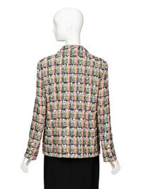Chanel, Multicolor Plaid Fantasy Tweed Jacket