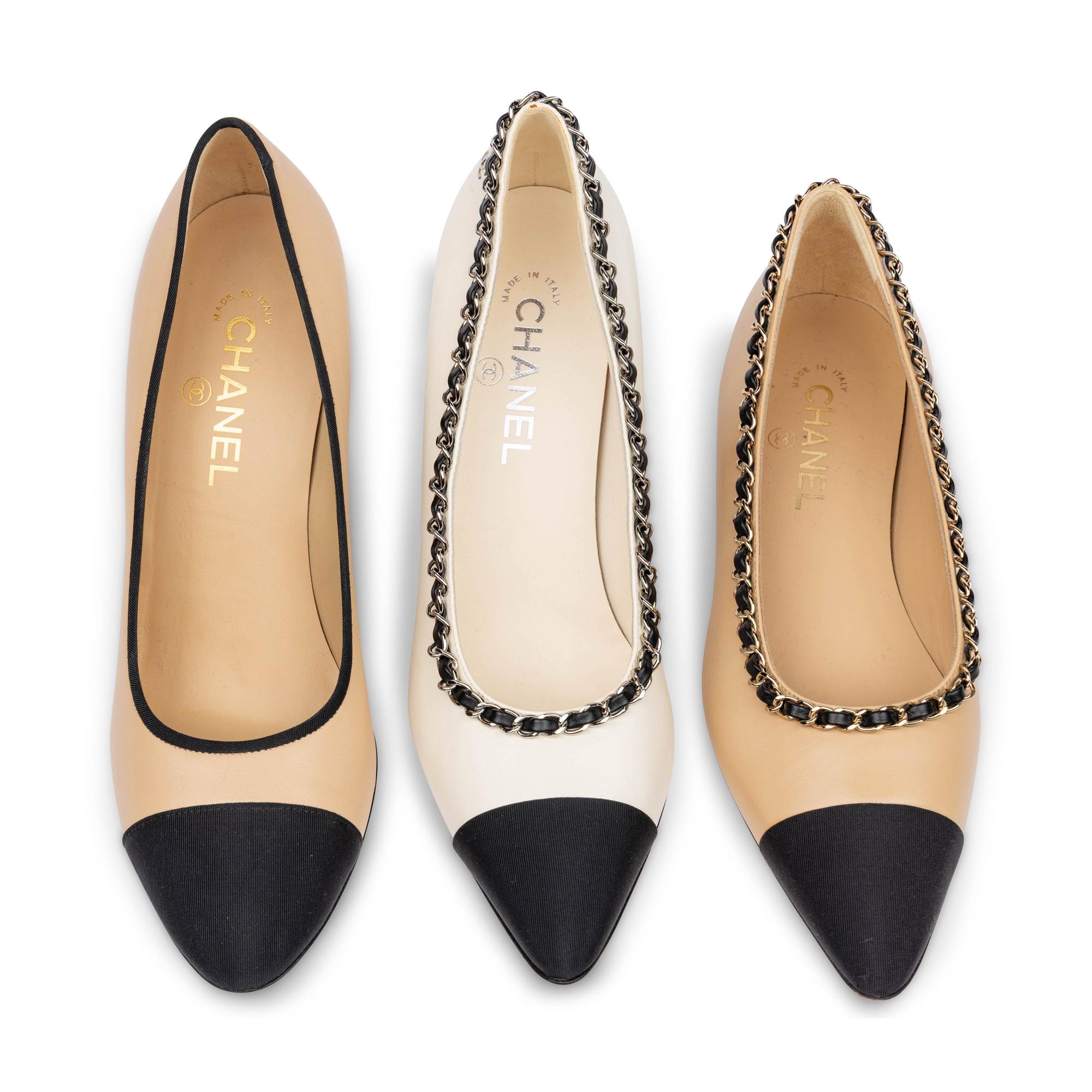 Chanel, Three Pairs of Two-Tone Shoes