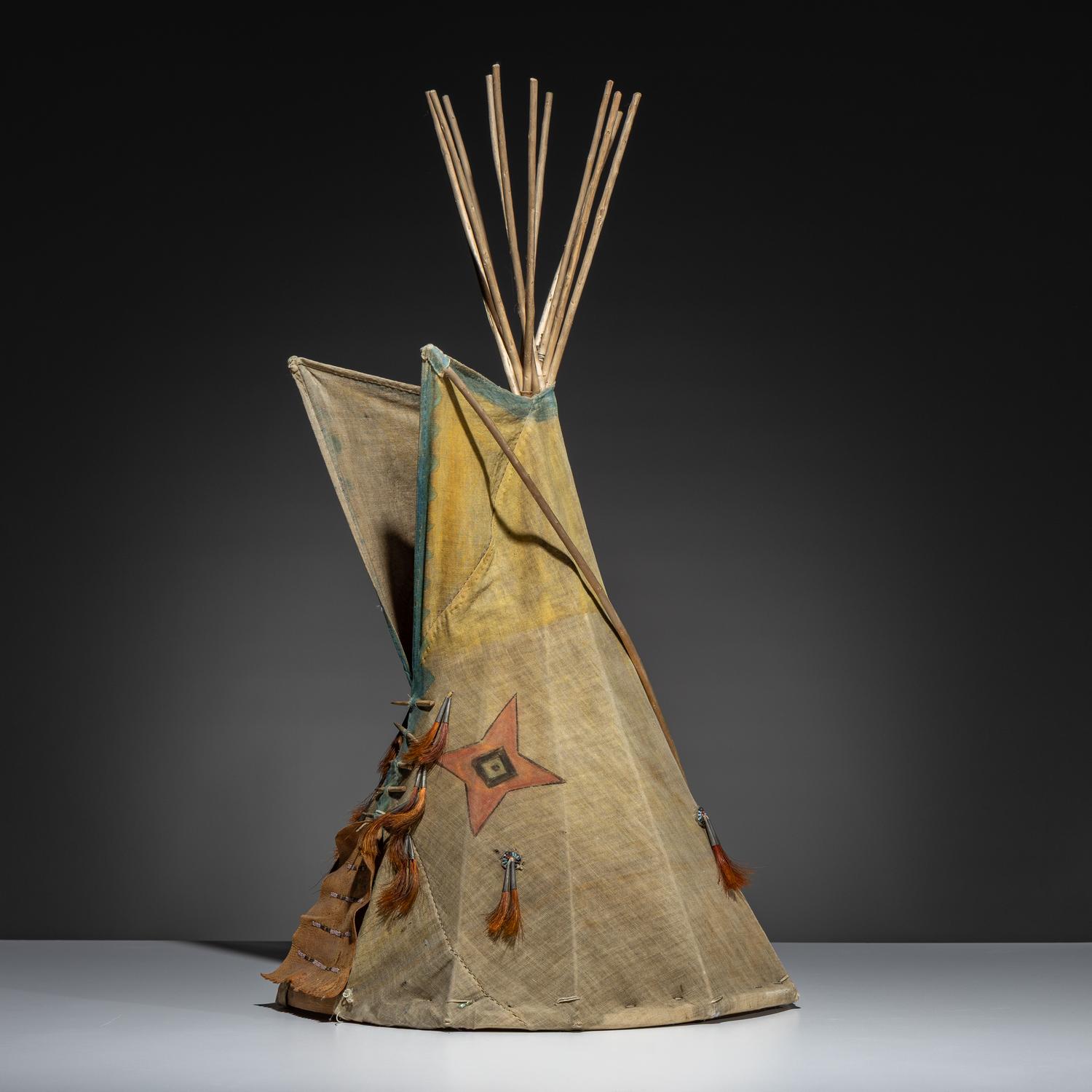Plains Painted Model Tipi