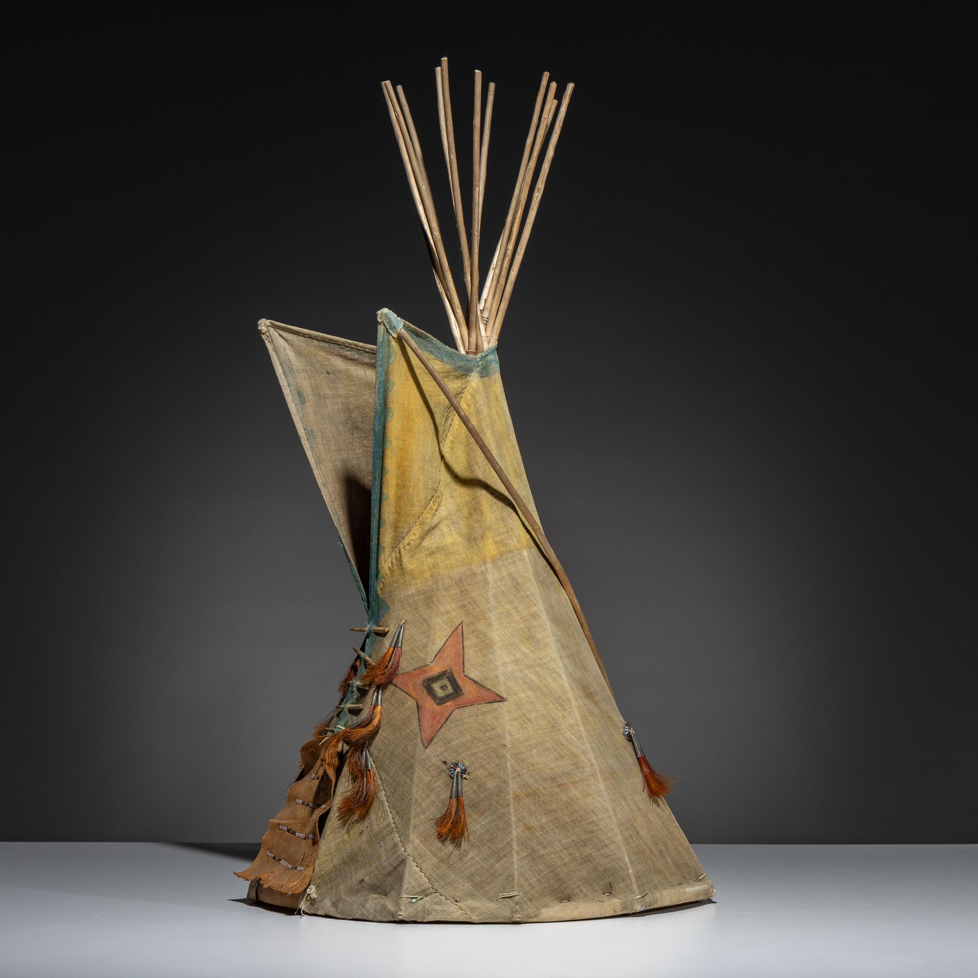 Plains Painted Model Tipi
