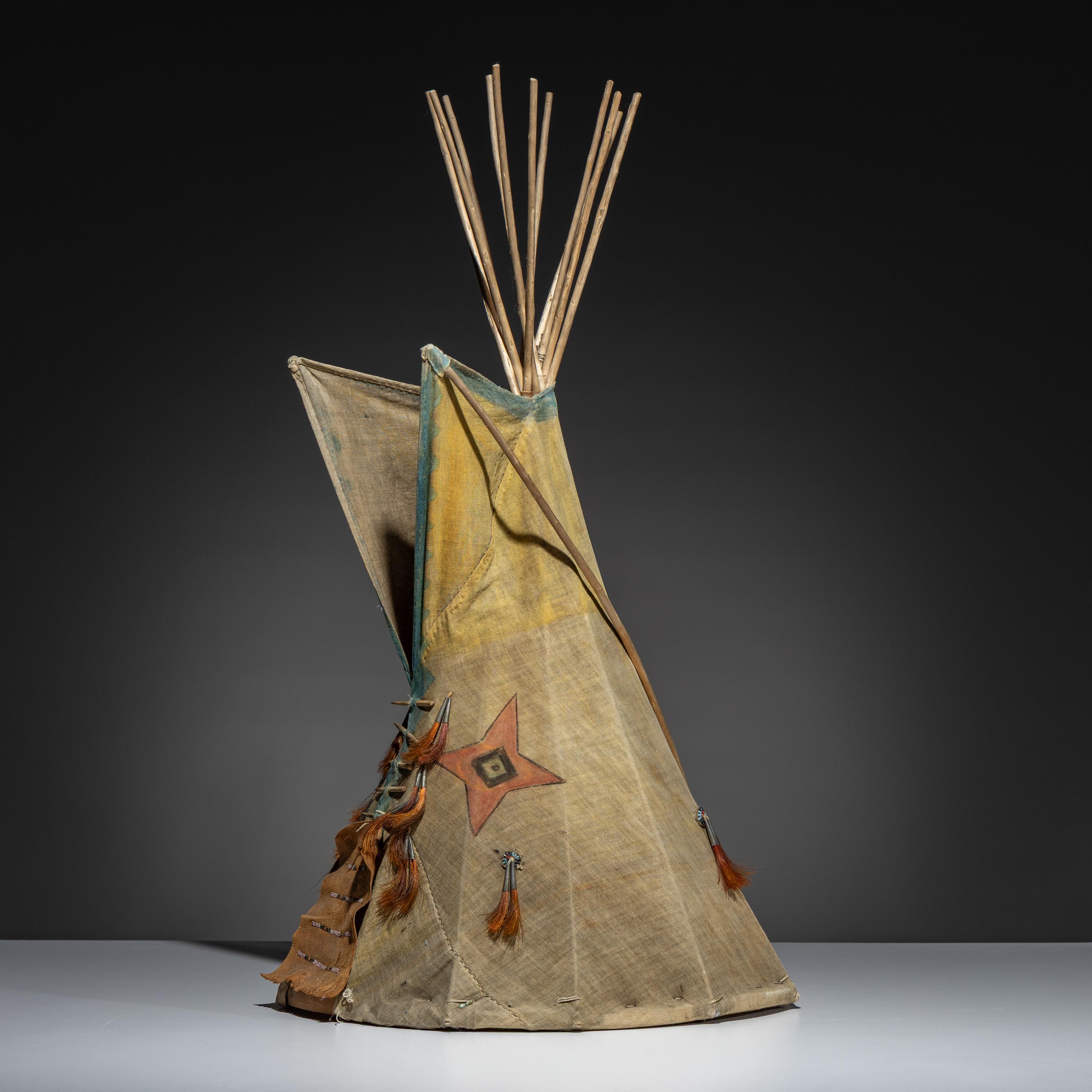 Plains Painted Model Tipi
