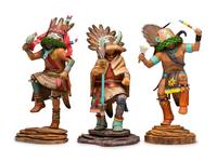 Katsinas, Gambler Corn, Green God, and Supai