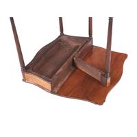 A Federal Inlaid Bird's Eye Maple and Mahogany Serpentine Games Table