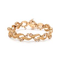 YELLOW GOLD AND DIAMOND BRACELET