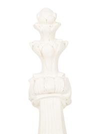 A Pair of Neoclassical Style White Composition Wall Brackets — 20TH CENTURY