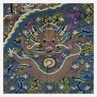 A Chinese kesi tapestry dragon robe 缂丝龙袍 19th/early 20th century ???????