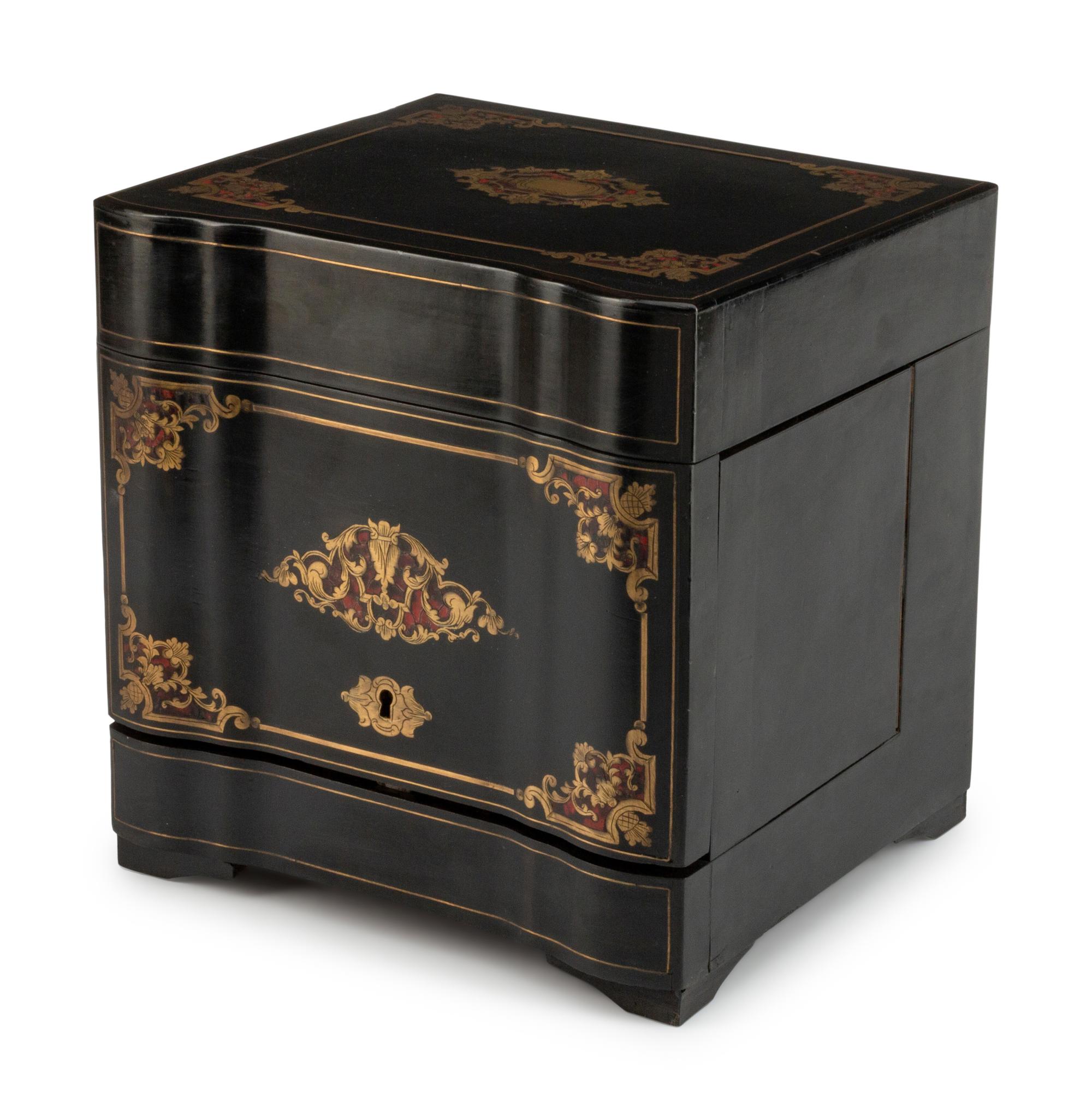 A Napoleon III Boulle-Inlaid and Ebonized Cave à Liqueur — 19TH CENTURY