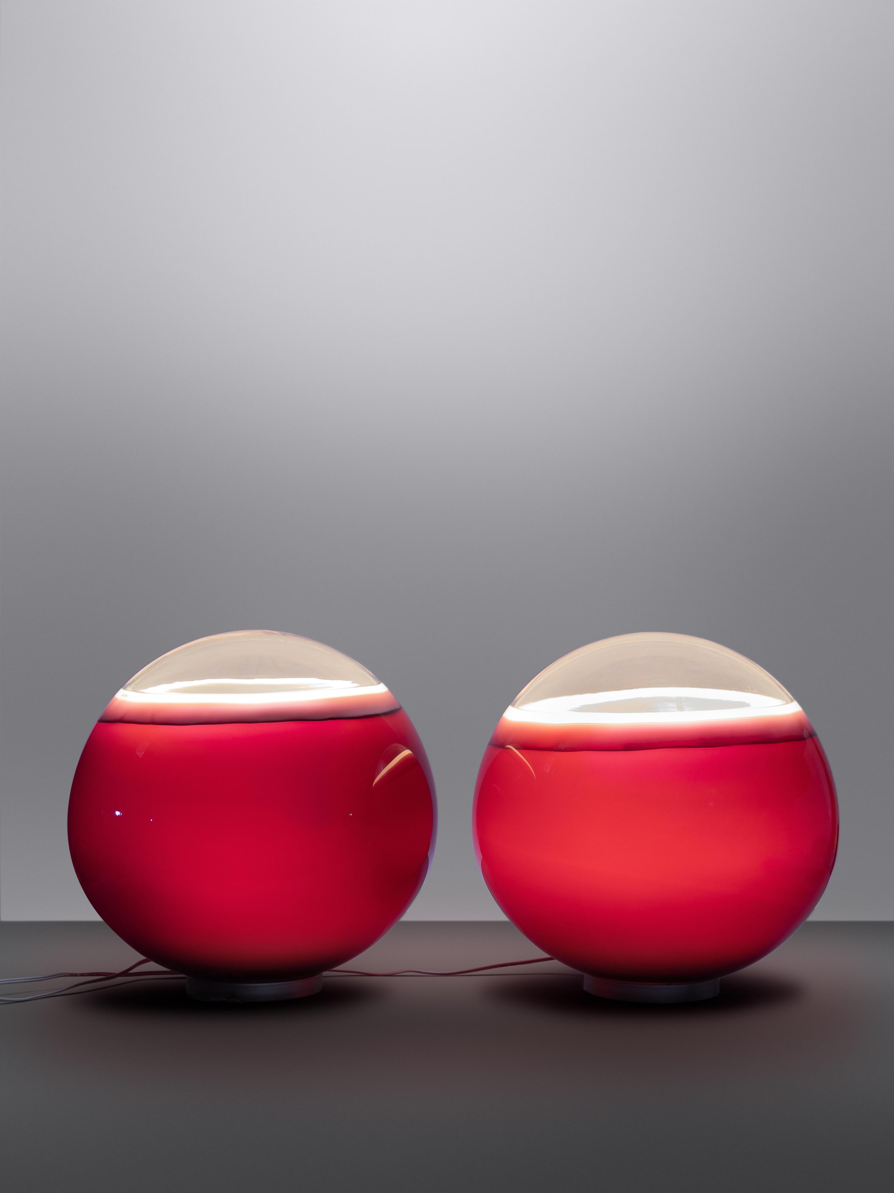 Pair of Table Lamps, c. 1970 Murano, Italy