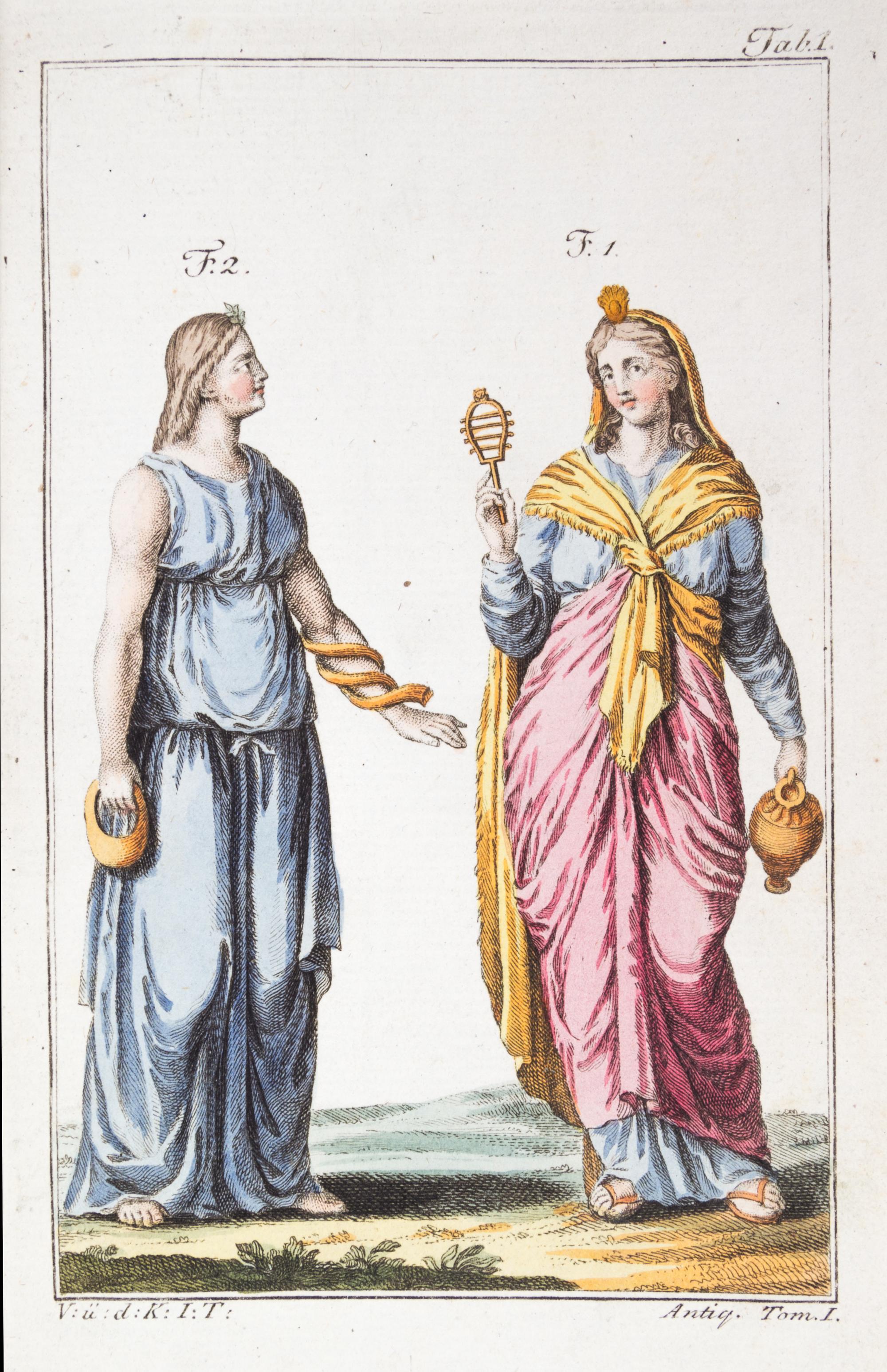 (COSTUME) A bound collection of 27 hand-colored engraved plates.
