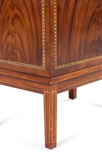 A Georgian Style Mahogany Lift-Top Cabinet Fitted with a Tray Table