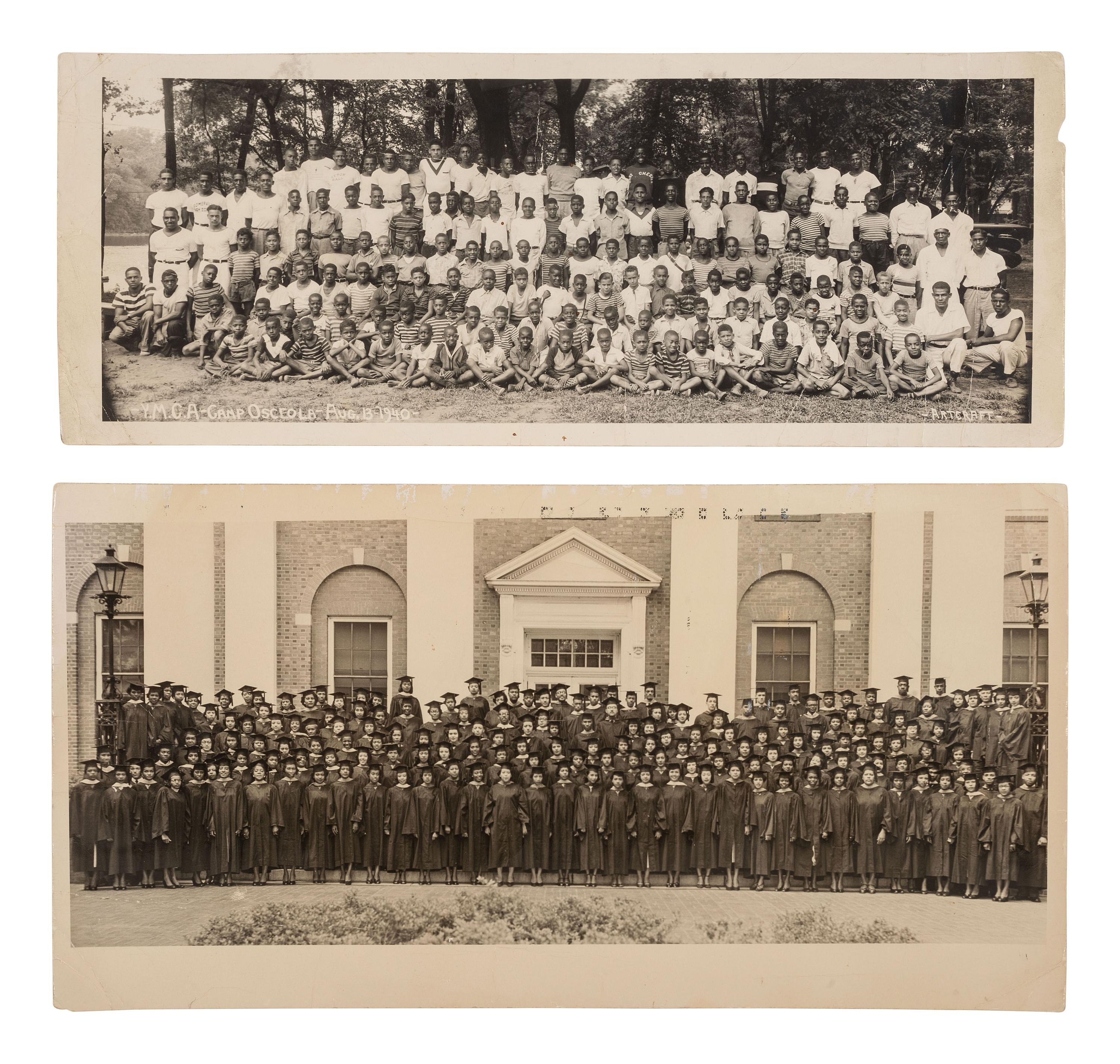 [EDUCATION]. A group of 21 assorted photographs of school, church, and musical groups including the Mills Blue Rhythm Band.
