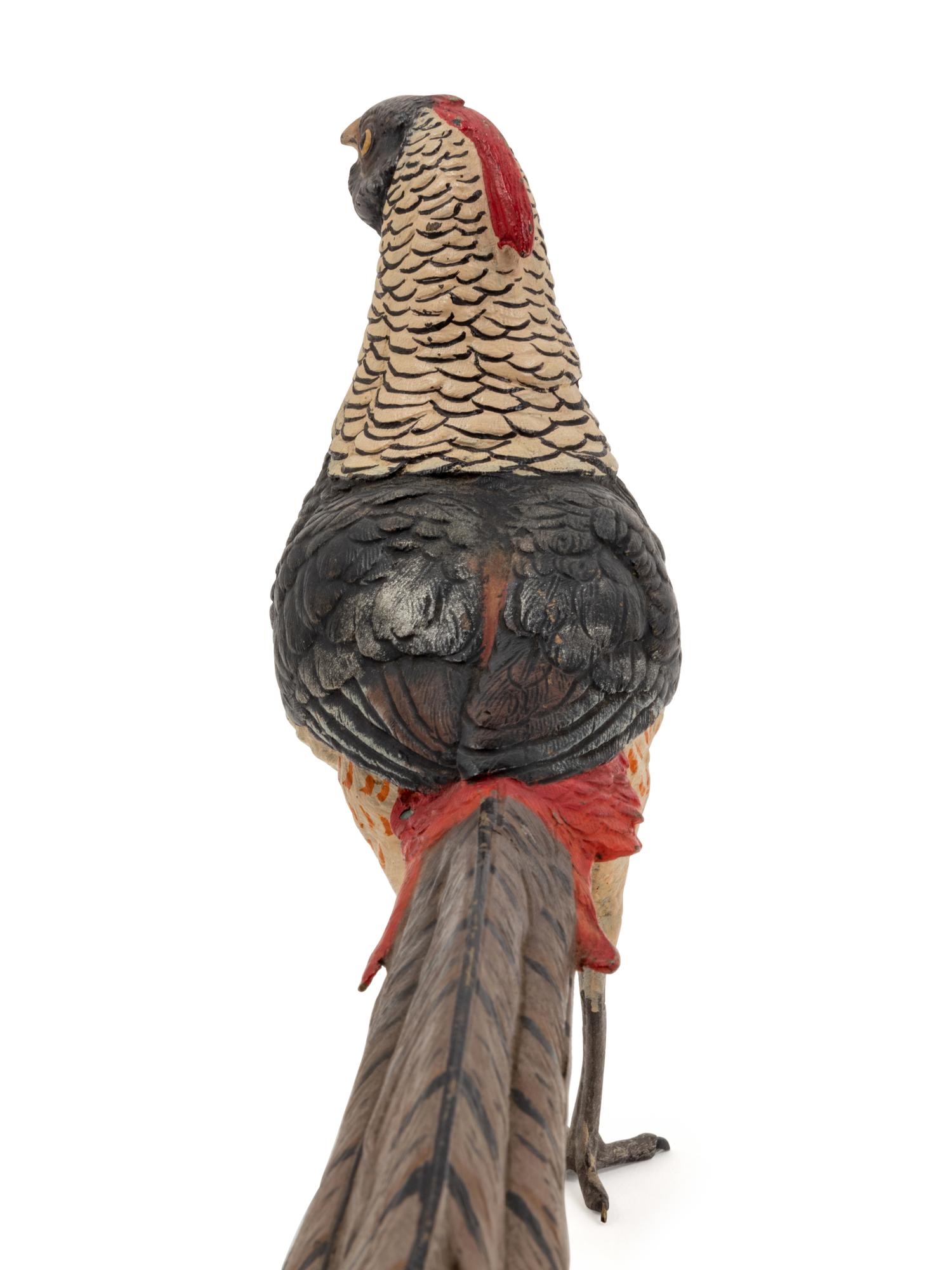 An Austrian Cold-Painted Bronze Pheasant