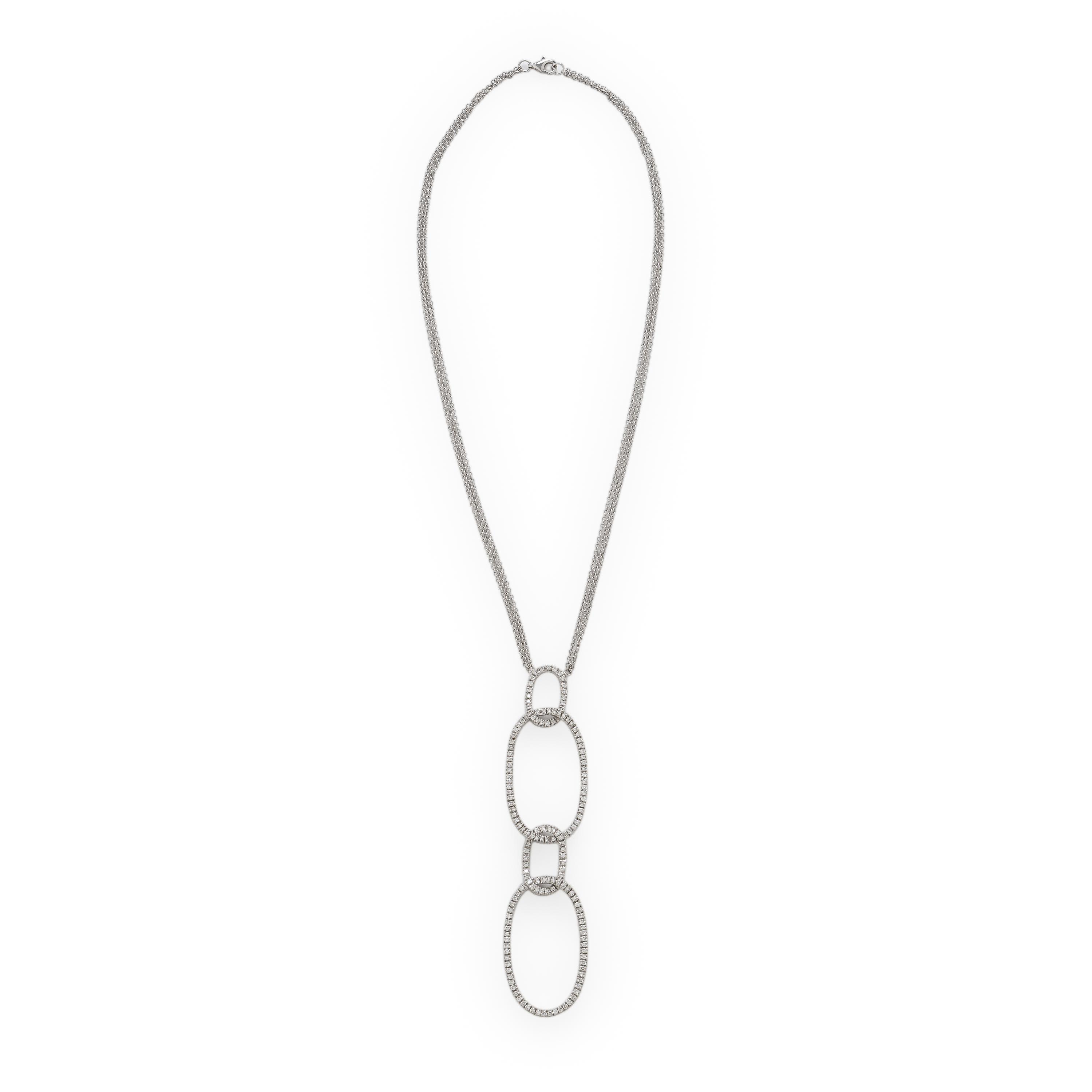 Diamond and White Gold Necklace