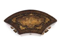 A Chinese Export Lacquer Tea Caddy