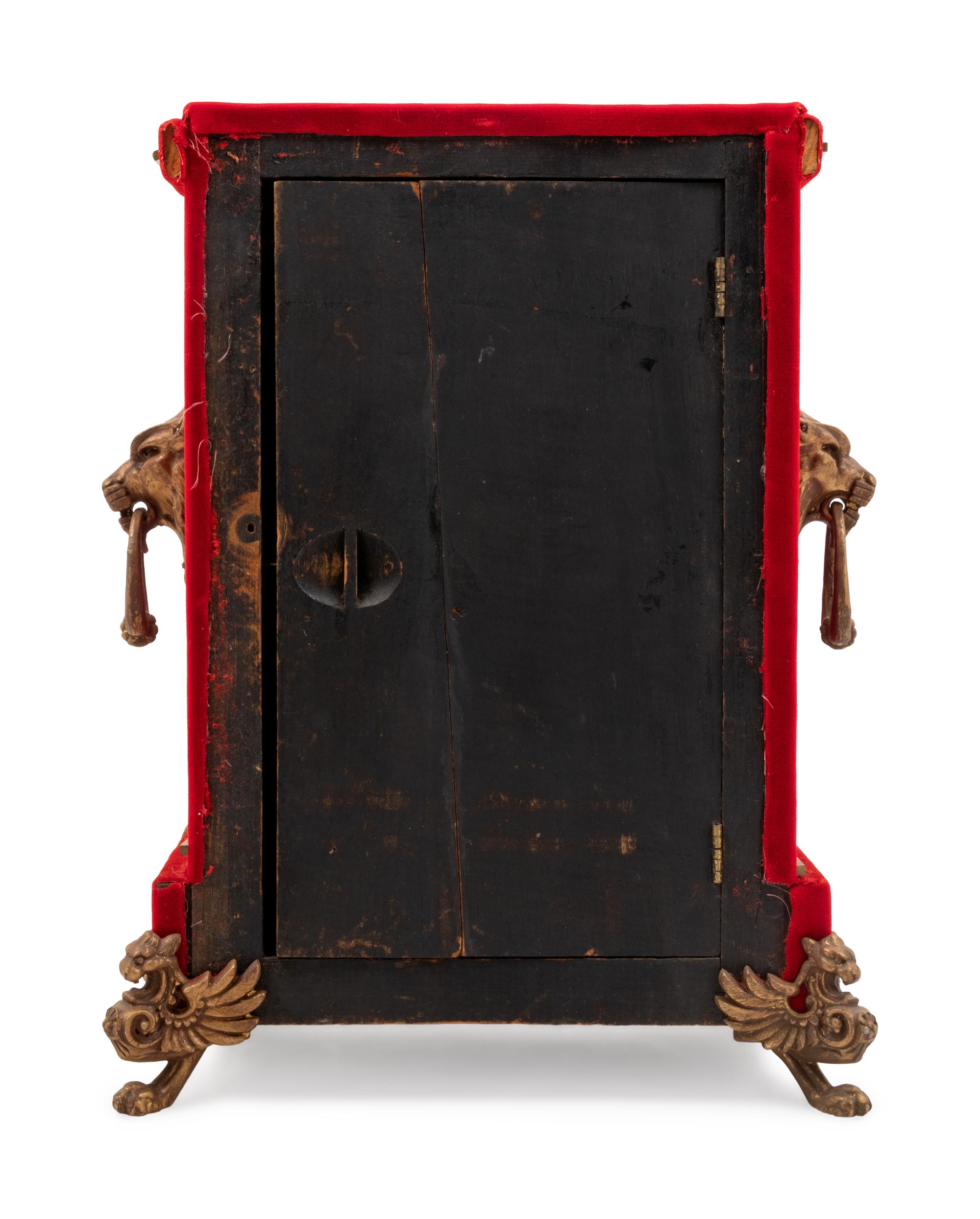 An Ansonia Florentine Plush Mantel Clock