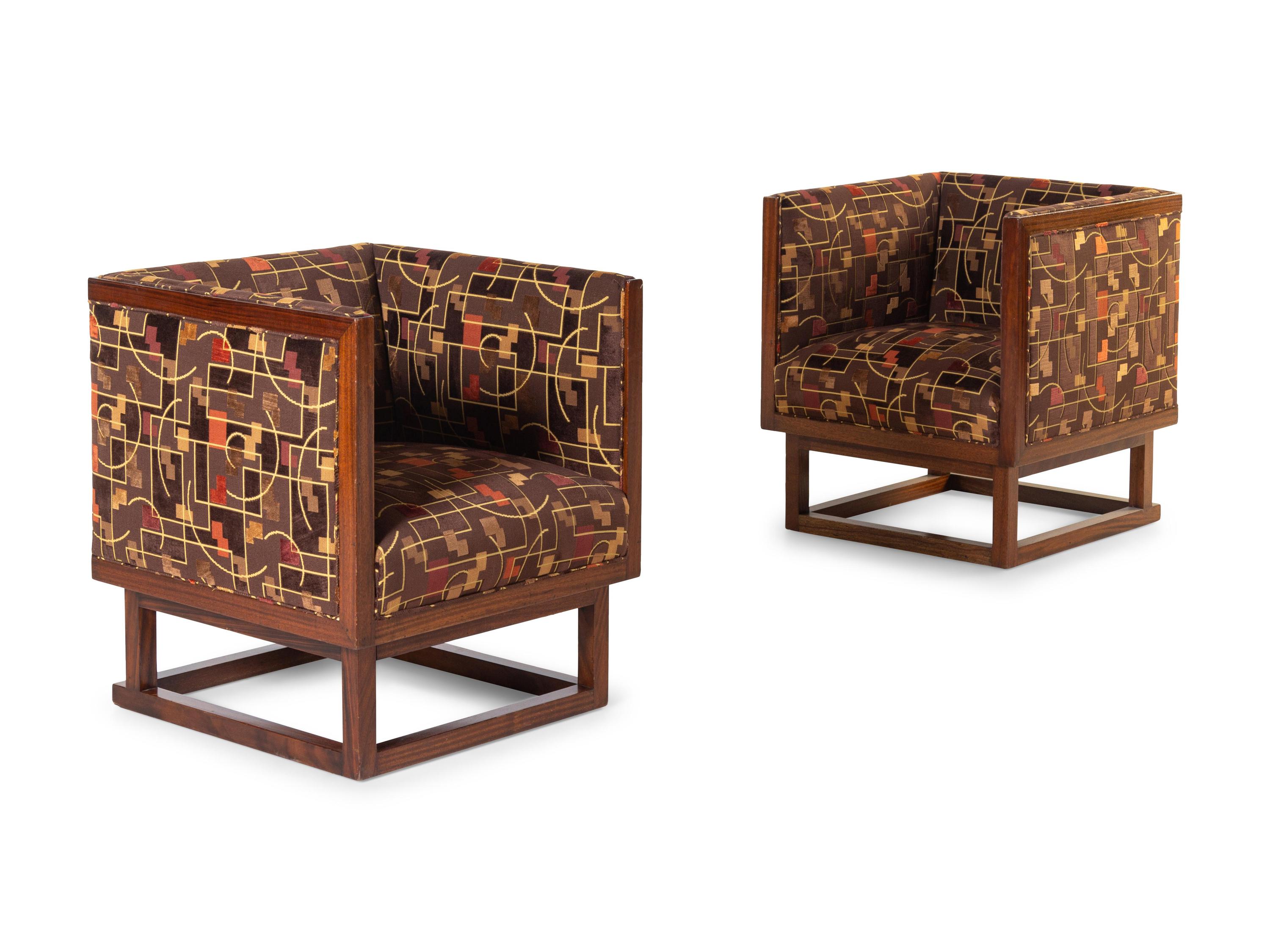 Pair of Cabinett Lounge Chairs, c. 1990 Wittmann Mobelwerkstattten, Austria