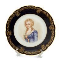 A Pair of Sèvres Style Porcelain Portrait Plates — 20TH CENTURY