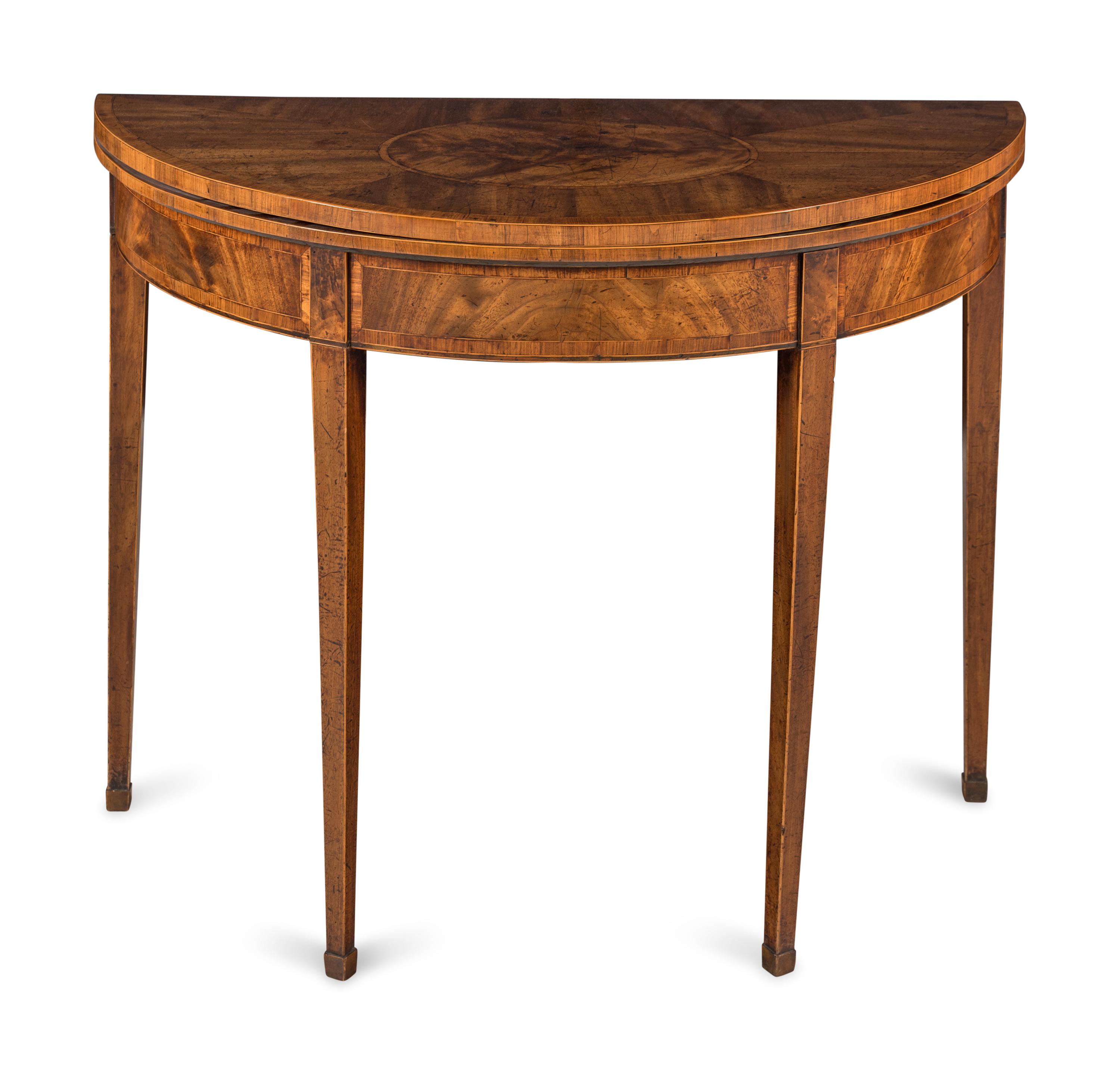 A George III Mahogany Flip-Top Games Table