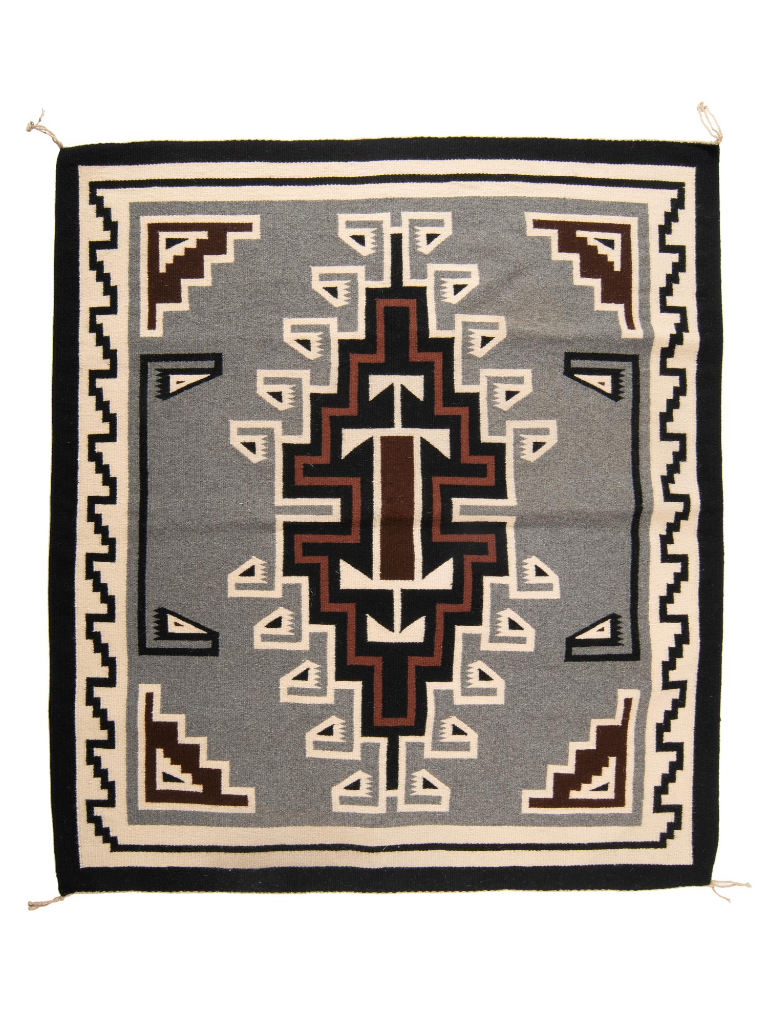 Navajo Two Grey Hills Weaving / Rug