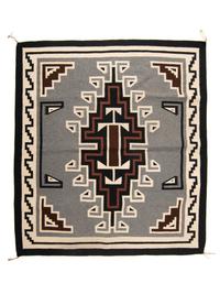 Navajo Two Grey Hills Weaving / Rug